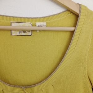 Anthropologie Sweaters - Anthro | Guinevere Cropped Pale Yellow Cardigan Anthropologie Sweaters - Anthro | Guinevere Cropped Pale Yellow Cardigan
